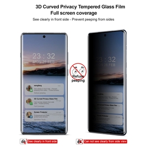 En vente pour OPPO Find X7 Ultra 5G <span class=keywords><strong>imak</strong></span> 3D incurvé HD plein écran Anti-espion verre trempé téléphone avant affichage Film de protection - Product Image 3
