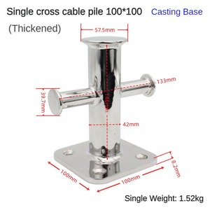 Accesorios de navegación de alta calidad, hardware marino, barco marino, bolardo de doble cruz de acero inoxidable 316 para yate - Product Image 6