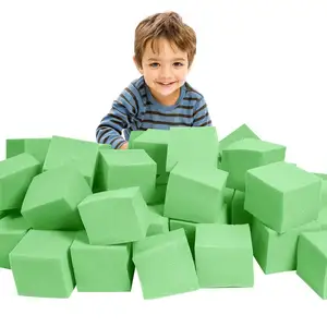 Offre Spéciale personnalisé mousse souple pas cher blocs Trampoline parc gymnastique mousse Pit Cubes mousse piscine éponge Pit Cubes pour enfants