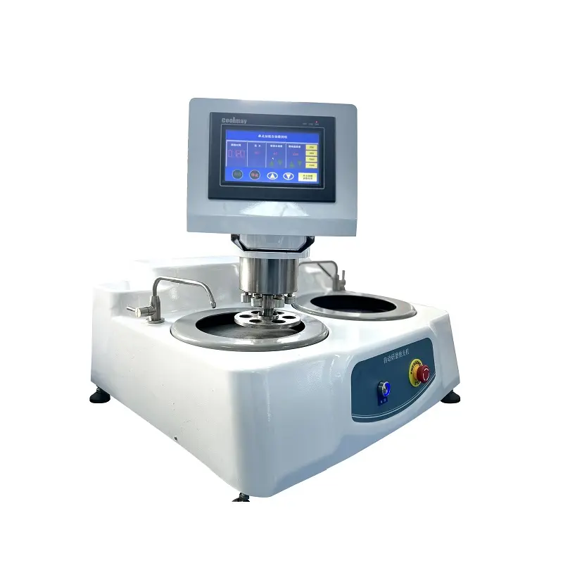 Machine de polissage de meulage métallographique à double disques automatique MP-2000 polisseuse de broyeur de laboratoire métallurgique