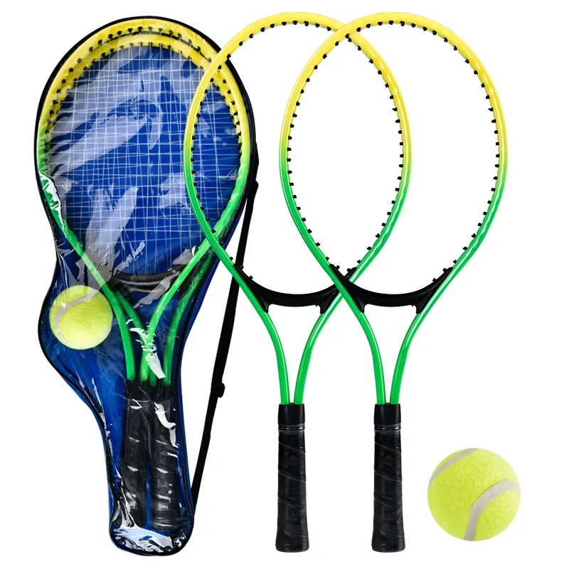 Beautiful aluminum tennis racket with bag with ball set for kids
