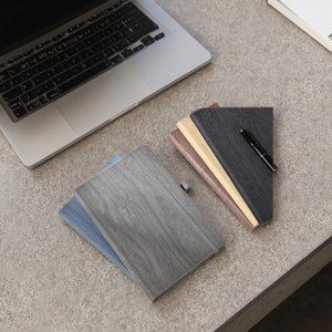 Carnet A5 en similicuir grain de bois avec fermeture élastique et porte-stylo élastique, 100 feuilles, cadeau élégant pour l'écriture - Product Image 4