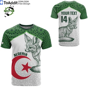 T-shirt de <span class=keywords><strong>football</strong></span> imprimé avec le drapeau de l'Algérie et les fennecs, de haute qualité, en gros, t-shirt de <span class=keywords><strong>football</strong></span> national albanais, t-shirt de <span class=keywords><strong>football</strong></span> turc, personnalisé - Product Image 3