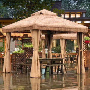 יוקרה מודרני באיכות גבוהה אלומיניום יוקרה גן מתכת גזיבו חופת גזבו חופה ופרגולה - Product Image 3