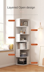 Librero de Madera Moderno y Minimalista con 5 Estantes Ajustables para Sala de Estar y Oficina en Casa - Product Image 4