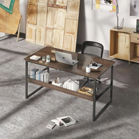 Bureau d'ordinateur compact et simple pour chambre à coucher, idéal pour l'étude et la maison, bureau minimaliste pour l'écriture