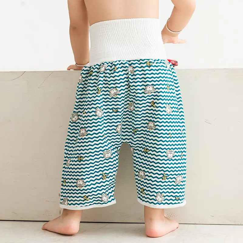 Pantalones de entrenamiento para bebé, pañal de tela a prueba de fugas, cama para dormir para niño pequeño, pantalones de entrenamiento