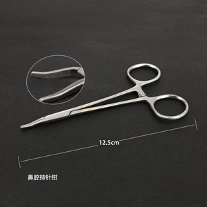 Porte-aiguille dentaire Yjm 12,5 cm en acier inoxydable avec poignée moletée, instrument chirurgical pour usage dentaire et cosmétique - Product Image 5