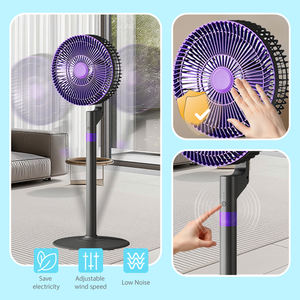 Eenvoudige design stijl USB-aangedreven ventilator 3 snelheden wind staande ventilator stille werking energiezuinige voetventilator - Product Image 5