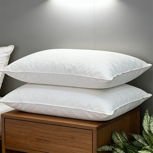 <span class=keywords><strong>Oreiller</strong></span> doux <span class=keywords><strong>50x70</strong></span> cm en coton, garni de plumes de canard, confortable et offrant un bon soutien pour le sommeil - Product Image 1