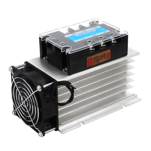 Relais à semi-conducteurs Yuanhuang Technology 40A 380V AC DC avec dissipateur thermique, qualité industrielle - Product Image 2