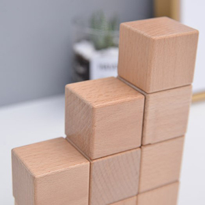 <span class=keywords><strong>Cubo</strong></span> de Madera de Haya Maciza de 4 cm, Juguetes Educativos Montessori, Bloques de Madera para Niños, Manualidades - Product Image 6