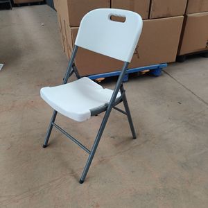 ชุดโต๊ะและเก้าอี้พลาสติกพับได้สีขาวขนาด 6 ฟุต สำหรับงานปาร์ตี้ในสวน ทนทาน ขายส่ง ให้เช่าได้ - Product Image 3