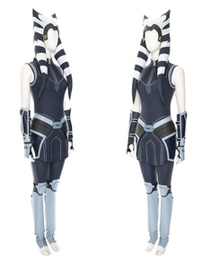 Costume de cosplay Tano pour adulte de bonne qualité, avec coiffe, ensemble complet de costume de combat de clone de luxe, uniforme d'Halloween, costumes de cosplay pour femme - Product Image 2