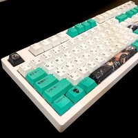 Keyboard Mekanis Gambar Demon Slayer 131 Tombol PBT Dye Sublimasi Cherry High untuk 61 63 64 68 75 84 87 98 104 108 Tombol