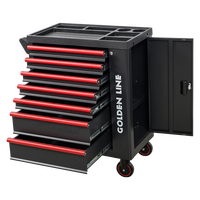 Caja de Herramientas con Ruedas y 7 Cajones para Taller, Gabinete de Almacenamiento de Acero con Cerradura para Kit de Reparación de Automóviles, Herramientas Manuales, Precio al por Mayor