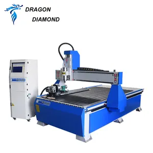 Dragon Diamond Logam Otomatis PVC Batu Akrilik Aluminium untuk Industri Router CNC Pekerjaan Kayu 3D Harga Mesin Putar 1325