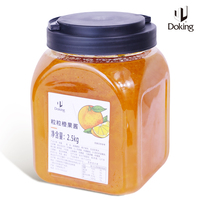 Doking Brand Orange Jam with Real Fruit Pulp Orange Fruit Puree for Bubble Tea Smoothie and Fruit Tea Ingredients Toppings