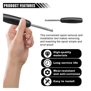 <b>Valve</b> Core Wrench Torque <b>Tool</b> For <b>Tire</b> <b>Valve</b> Removal And Installation Dual Purpose Hand <b>Tool</b> With Abs Handle - Product Image 2