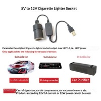 HITEC HTP24099 Kabel Booster Mobil Laris Lintas Negara 5V 12V Soket Pemantik Rokok Tipe-A Konektor Jantan Betina PVC Murni