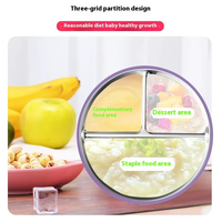 Plateau alimentaire compartimenté en acier inoxydable 304 de qualité alimentaire OEM/ODM, vaisselle de haute qualité pour l'école et les étudiants