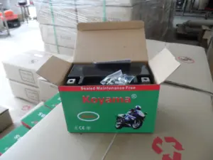 Baterai Suku Cadang Sepeda Motor YTX7A-BS untuk Bangladesh 12V7Ah Baterai Sepeda Motor GEL