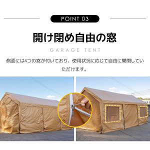 UPF50 + UV koruma ve yağmur geçirmez garaj tentesi, Carports, festivaller ve depolama için mükemmel, 3.6x5.9x2.9m garaj tentesi, - Product Image 6