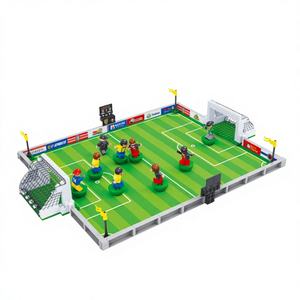 Ensemble <span class=keywords><strong>de</strong></span> blocs <span class=keywords><strong>de</strong></span> construction en plastique DIY MOC personnalisés pour stade <span class=keywords><strong>de</strong></span> football, pour l'affichage des fans <span class=keywords><strong>de</strong></span> l'UEFA et les souvenirs - Product Image 1