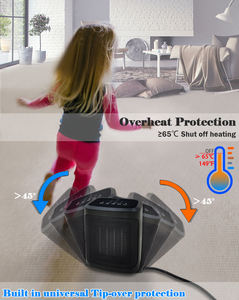 <span class=keywords><strong>Termostato</strong></span> ajustable mecánico 1500 W Mini función de protección contra sobrecalentamiento recargable Calentadores de ventilador de calefacción de cerámica PTC - Product Image 6