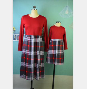 Newbo-ropa a juego para <span class=keywords><strong>padres</strong></span> e <span class=keywords><strong>hijos</strong></span>, ropa a cuadros de media longitud con manga de nueve cuartos, ropa a juego para mamá y para mí, Primavera, 2020 - Product Image 3