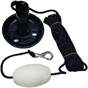 Nouveau kit d'ancre de bateau en acier marin de 5lb/8lb/10lb avec ancre marine de conception de champignon de vinyle noir de flotteur blanc - Product Image 6