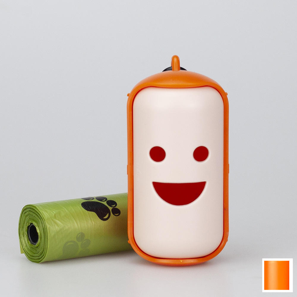 1 dispenser-orange+1 roll bags