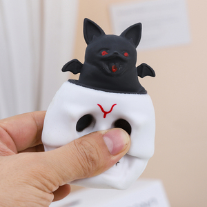 Yaratıcı dekompresyon komik cadılar bayramı iskelet hayalet kabak Pop up sıkmak fincan Fidget oyuncak dinozor çocuklar için tutam oyuncak - Product Image 1