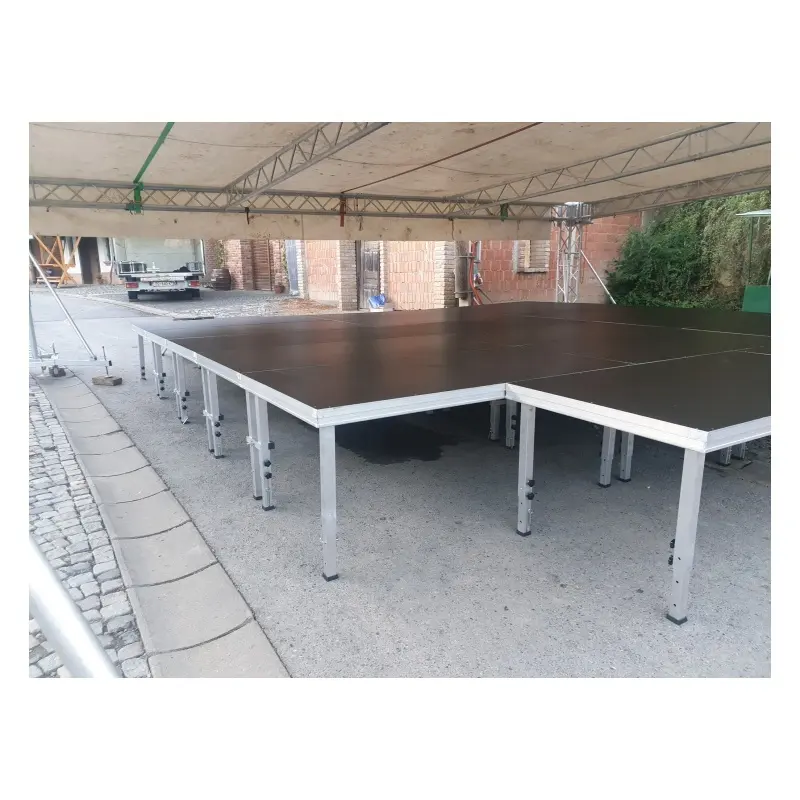 Show Stage Portable Truss Display Folding Stage Suporte OEM Alumínio Stage Mobile Outdoor Platform