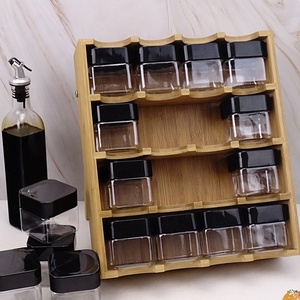 Venta al por mayor ajustable 3 4 niveles de bambú cocina organización y almacenamiento de especias estante - Product Image 5