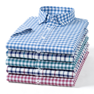 <span class=keywords><strong>Camicia</strong></span> Oxford da <span class=keywords><strong>Uomo</strong></span> 100% Cotone Tinto in Filo Antipiega con Bottoni, Fantasia Scozzese, Personalizzabile ODM, Traspirante, Eco-Friendly, Casual - Product Image 1