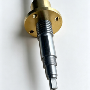 Vis trapézoïdale en acier inoxydable de haute précision avec écrou carré en laiton et roulement, <span class=keywords><strong>tige</strong></span> <span class=keywords><strong>filetée</strong></span> Acme pour pièces d'usinage CNC longues - Product Image 2