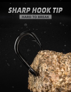 1/0-10/0 Crochets de pêche en acier à haute teneur en carbone Hameçons de pêche <span class=keywords><strong>Point</strong></span> de coupe Crochets d'appâts vivants <span class=keywords><strong>pour</strong></span> la pêche - Product Image 6