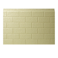 Disponible Multi Couleurs 16mm Épaisseur Faux Brique Panneau Mural Métallique Panneau Sandwich PU Revêtement Métallique Mur Extérieur Avec Isolation