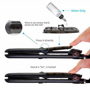 Styler Défriser Les Cheveux En Céramique de <span class=keywords><strong>Salon</strong></span> Cheveux Fers À Défriser avec Dents Anion Soins <span class=keywords><strong>Bigoudi</strong></span> Fer Plat brosse Peigne - Product Image 3