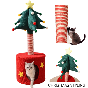 Sıcak satış noel ağacı şekilli kedi tırmalama çerçeve yüksek kalite Sisal halat kedi yatak kedi tırmanma çerçeve entegre kedi yatak - Product Image 1