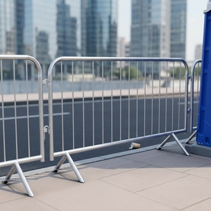 Barrera de Control de Multitudes Anti-Escalada de Acero Galvanizado Estilo <span class=keywords><strong>Nadar</strong></span>, con Gancho de Enclavamiento, Valla Temporal de Fácil Montaje para Eventos Deportivos - Product Image 1