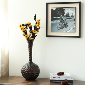 <span class=keywords><strong>Jarrones</strong></span> <span class=keywords><strong>decorativos</strong></span> <span class=keywords><strong>modernos</strong></span> y <span class=keywords><strong>grandes</strong></span> para el hogar, jarrón <span class=keywords><strong>de</strong></span> pie alto hecho a mano, color negro, para sala <span class=keywords><strong>de</strong></span> estar - Product Image 5