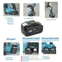 Batterie lithium-ion TPCELL améliorée 4Ah/8Ah/10Ah pour outils électriques Makita 18V, remplacement pour LXT BL1850 BL1840 avec BMS