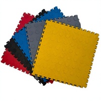 Dalles de sol modulaires en PVC antidérapantes, résistantes, pour ateliers industriels