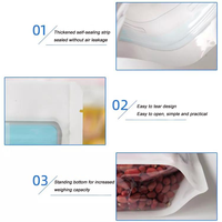Sacs d'emballage alimentaire de poche debout d'impression personnalisée de sac d'emballage de fenêtre transparente pour le biscuit de sucrerie