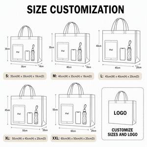 Wholesale Non Woven Hand Length Handle Shoulder Wine Gift Bag Single/Double 4 <b>Bottle</b> <b>Carrier</b> Logo Printing Promotional Events - Product Image 5