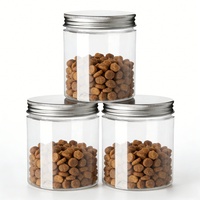 Pot en plastique PET transparent avec couvercle, directement de l'usine, pour le stockage de salades, de sucre, de collations, de bonbons, de chocolat, de nourriture pour bébés, de miel, de biscuits