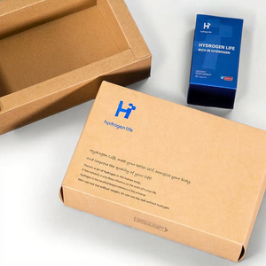 Boîtes de classement en carton kraft recyclé personnalisées avec gaufrage et pelliculage mat pour emballage cadeau - Product Image 1
