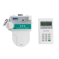 Carte à circuit intégré gprs clavier divisé sts système de débitmètre d'eau prépayé fournisseur de robinet prix bon marché